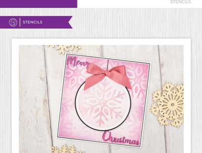 Crafter's Companion Stencil - White Christmas