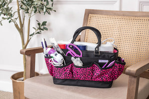 Crafters Companion Deluxe Tote - Raspberry Cheetah