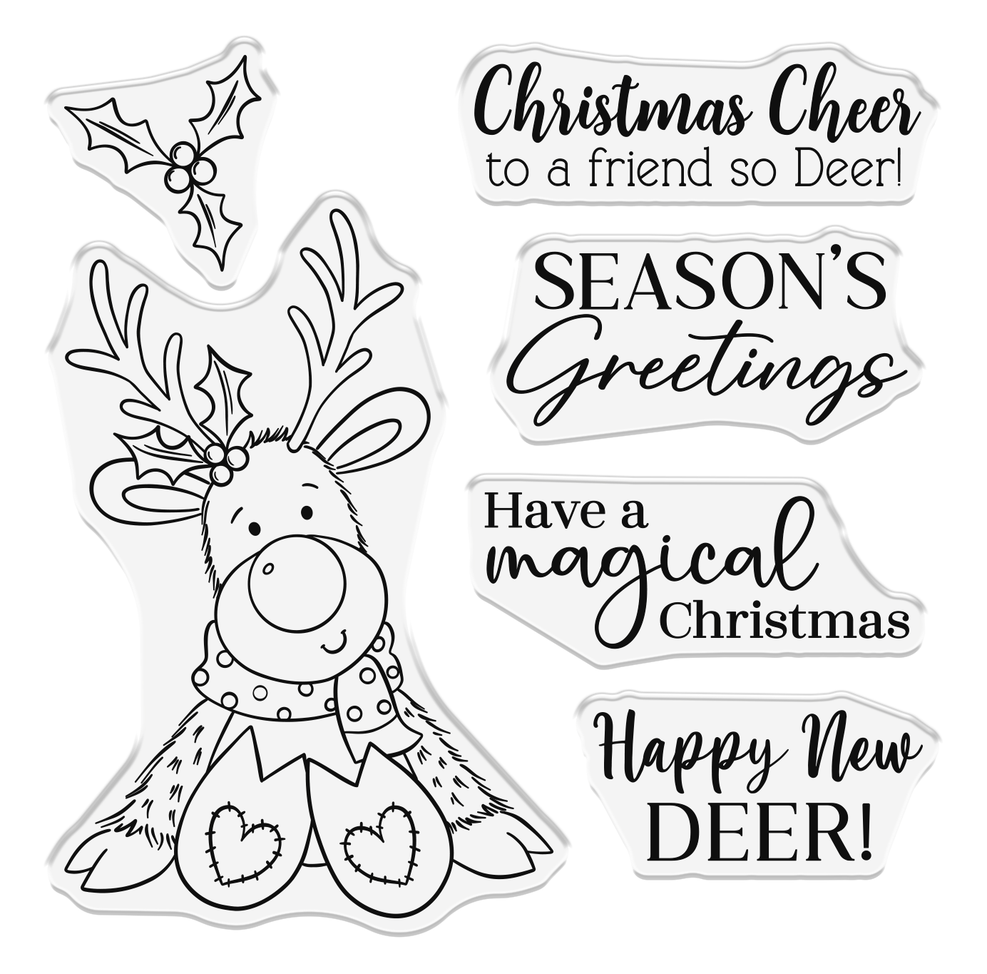 Crafter's Companion Photopolymer Stamp - Happy New Deer