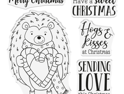 Crafter's Companion Photopolymer Stamp - Hogs and Kisses