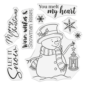 Snowman Kisses Photopolymer Stamp