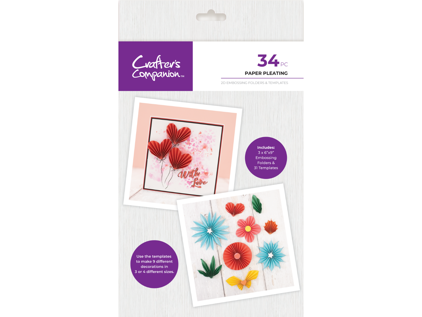 Crafter’s Companion Templates and Embossing Folders - Paper Pleating ...