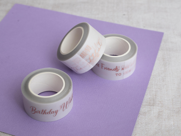 Crafters Companion Vellum Wash Rolls - Rose Gold Sentiments