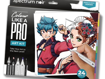 Spectrum Noir Pro Colour Art Kit - Manga & Comic Heroes