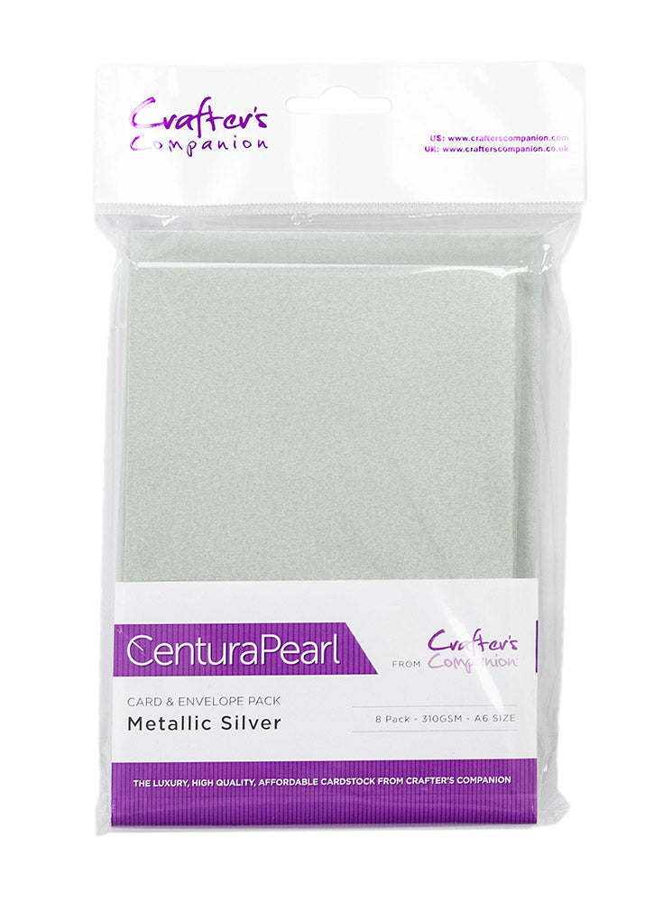 Centura Pearl A6 Card & Envelopes Rode Gold & Silver Collection