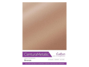 Crafter's Companion Centura Pearl Metallic A4 Single Colour 10 Sheet Pack - Bronze