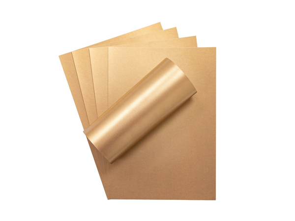 Crafter's Companion Centura Pearl Metallic A4 Single Colour 10 Sheet Pack - Bronze