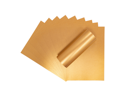 Crafter's Companion Centura Pearl Metallic A4 Single Colour 10 Sheet Pack - Copper