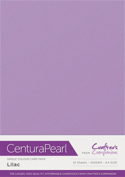 Crafter's Companion Centura Pearl Single Colour A4 10 Sheet Pack - Lilac