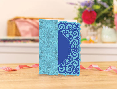 Gemini Frame Edge Embossing Folder & Die - Traditional Lace