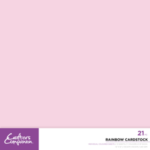 Crafters Companion – Rainbow Coloured Card - 12" x 12" - 21PC