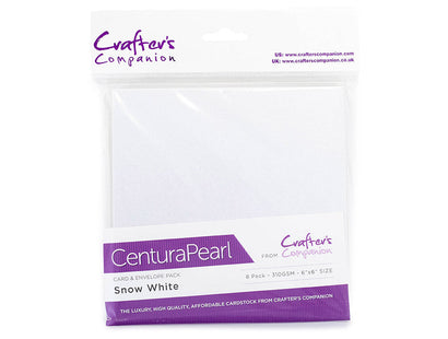 Centura Pearl Card & Envelope 8PK - 6x6 - Snow White