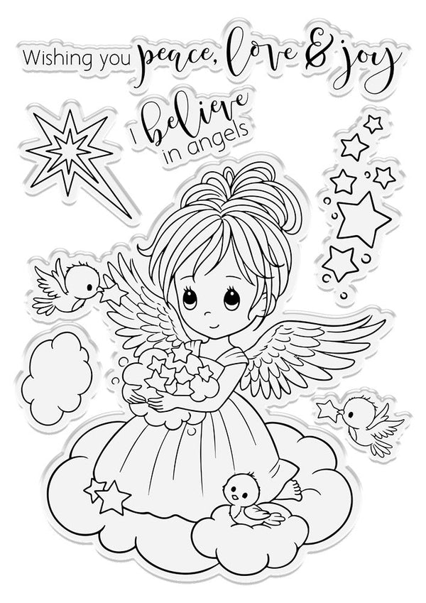 Conie Fong Angel Inspiration Stamp & Die - Twinkle Angel