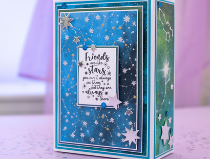 Cosmic Collection Embossing Folder - Cosmic Constellation