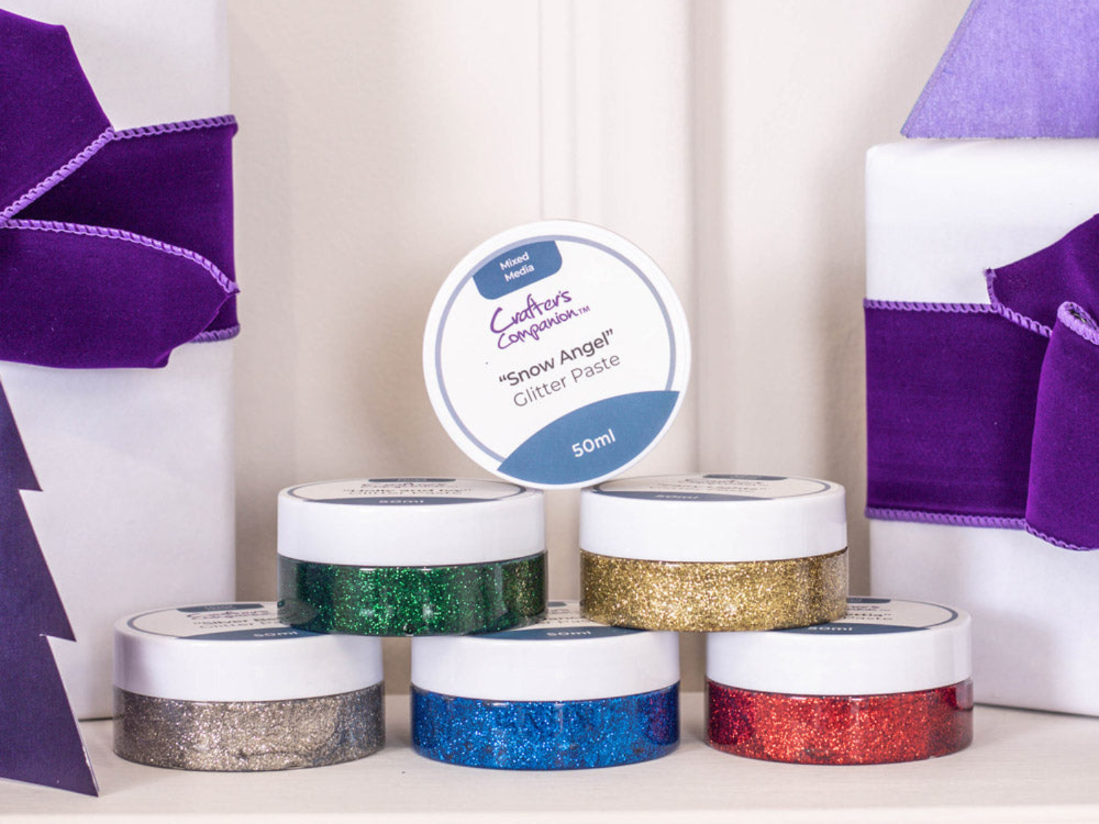 Crafter's Companion Glitter Paste Christmas Collection