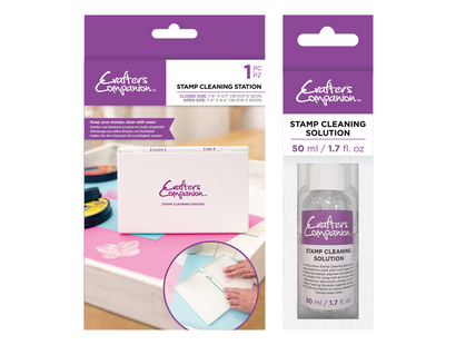 Crafter's Companion Stamp Cleaning Station and Solution Collection