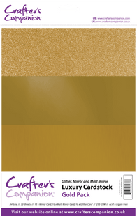 Crafter's Companion A4 Luxury Cardstock Pack - Gold