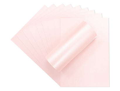 Crafter's Companion Centura Pearl Single Colour A4 10 Sheet Pack - Baby Pink