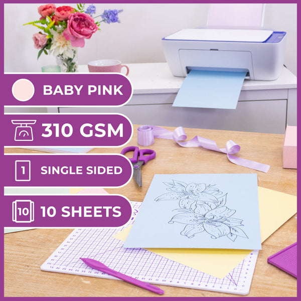 A4 Baby Pink Cardstock  Crafter's Companion -Crafter's Companion US