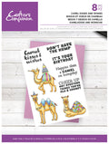 Crafter's Companion Clear Acrylic Stamp – Camel kisses and wishes