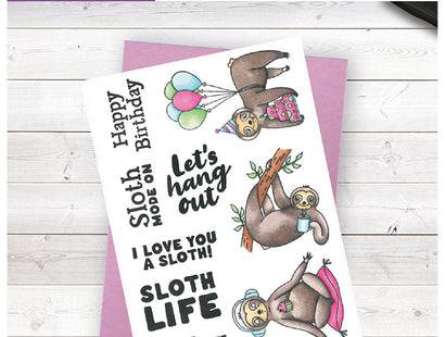 Crafter's Companion Clear Acrylic Stamp – Sloth mode on