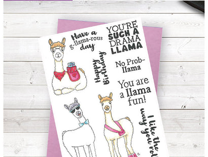 Crafter's Companion Clear Acrylic Stamp – You are a llama fun