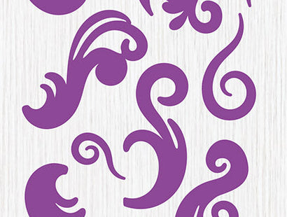 Crafters Companion Foam Bumper Pack - Swirls and Flourish