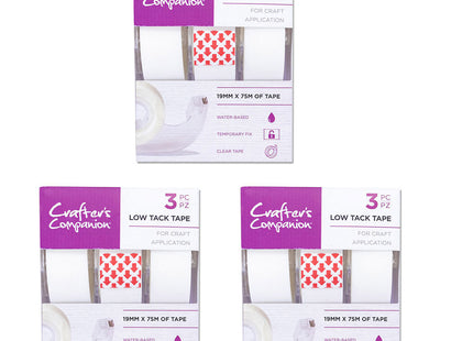 Crafter's Companion Low Tack Tape 3pk