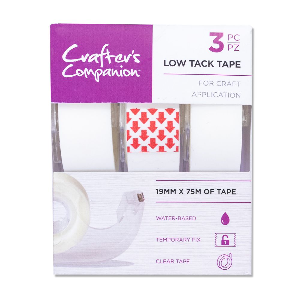 Crafter's Companion Low Tack Tape 3pk