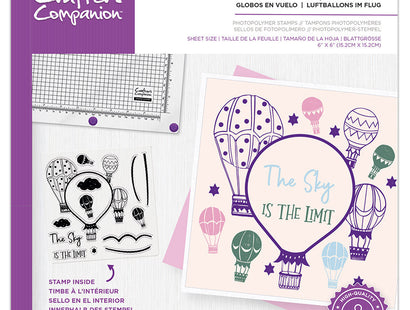 Crafter's Companion Photopolymer Stamp - Balloons in flight