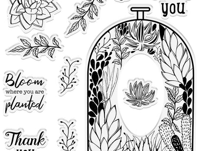 Crafter's Companion Photopolymer Stamp - The Terrarium