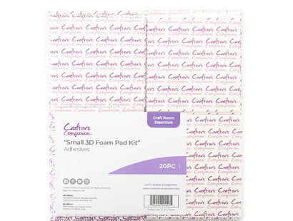 Crafter's Companion Small 3D Foam Pad Kit – 20 sheets