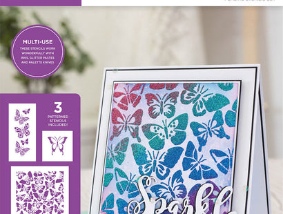 Crafters Companion Stencil Set - Delightful Butterflies