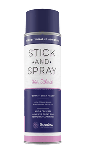 Crafter's Companion Stick and Spray Adhesive For Fabric (DARK BLUE CAN)