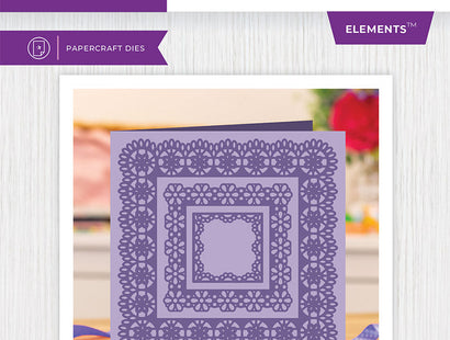 Gemini Lace Nesting Die – Floral Lace Frames