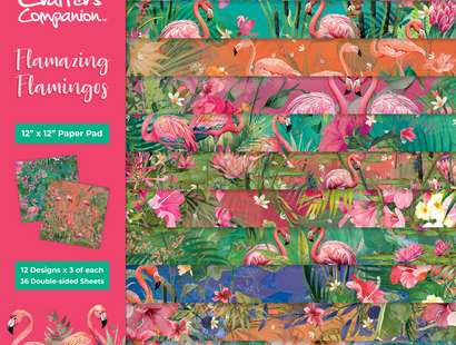 Flamazing Flamingos Paper Pad 12" x 12"