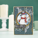 Crafter's Companion Photopolymer Stamp - Snowman Kisses