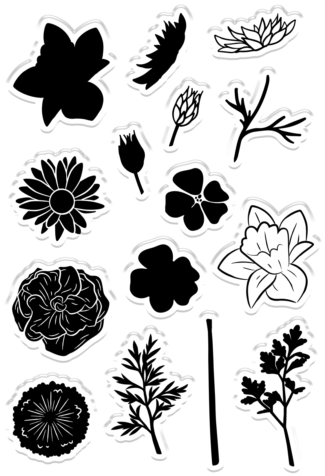 CC - Photopolymer Stamp - Flower Garden