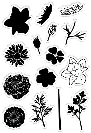 CC - Photopolymer Stamp - Flower Garden