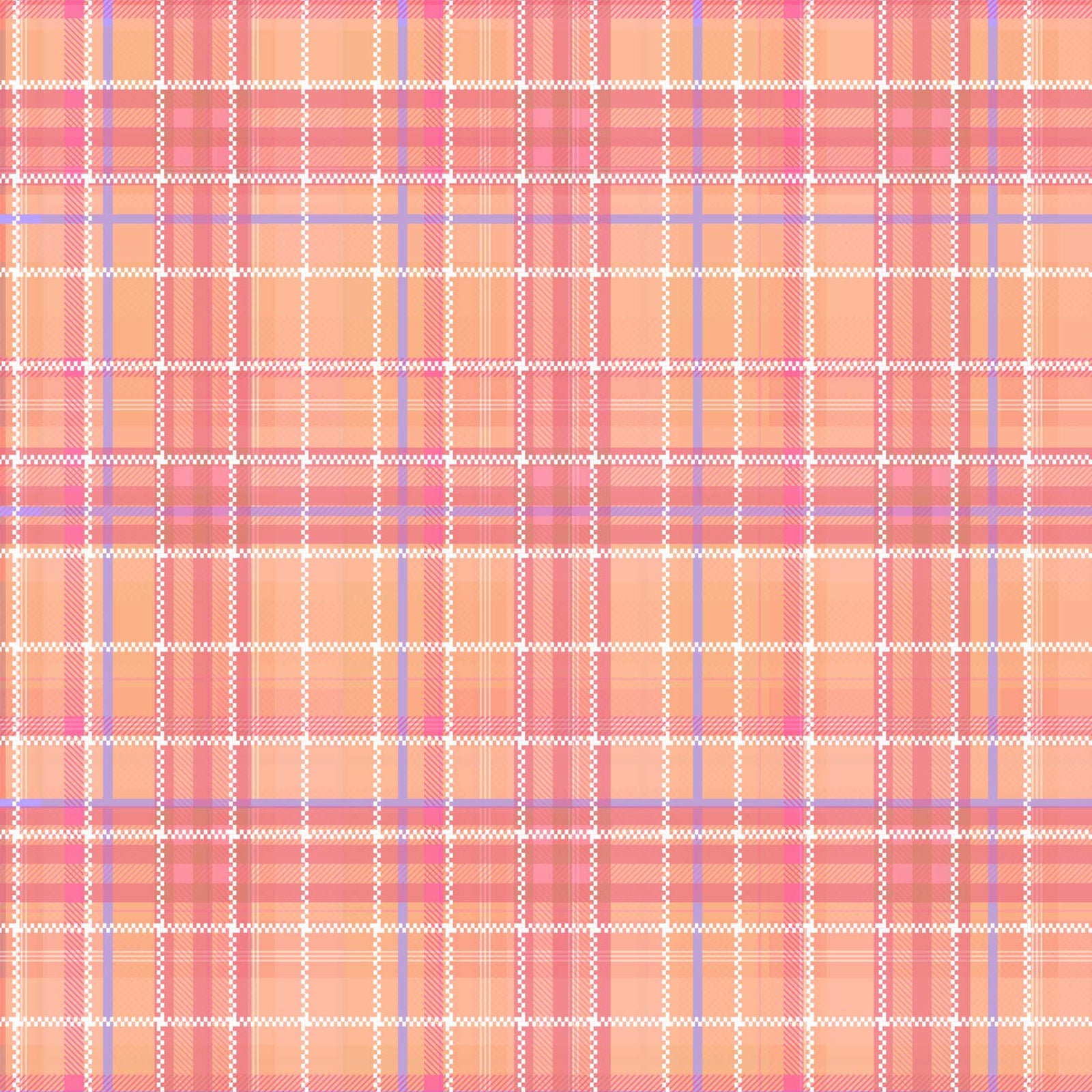 Crafters Companion 6 x 6” Paper Pad - Blush Pastel Plaid