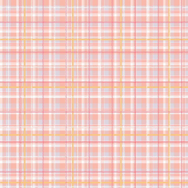 Crafters Companion 6 x 6” Paper Pad - Blush Pastel Plaid