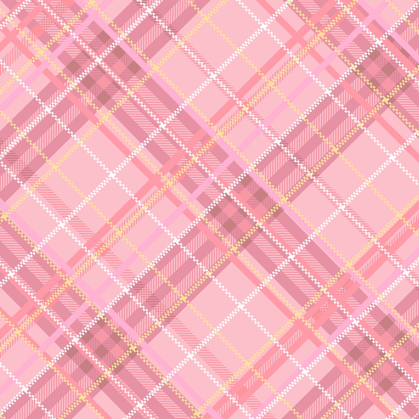 Crafters Companion 6 x 6” Paper Pad - Blush Pastel Plaid