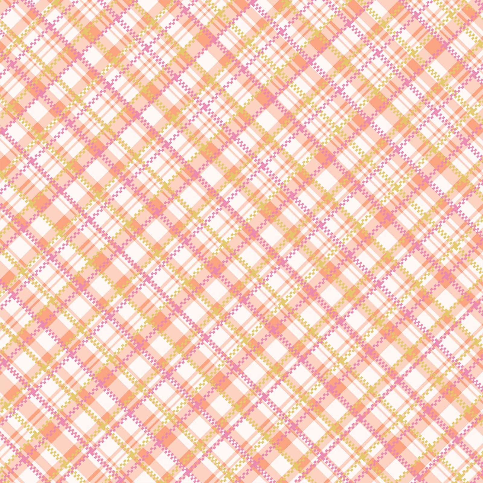 Crafters Companion 6 x 6” Paper Pad - Blush Pastel Plaid