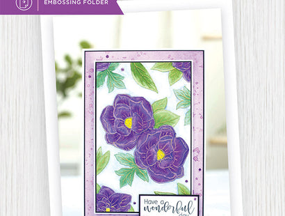 Gemini Illustrated Embossing Folders - Charming Helleborus