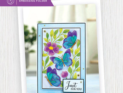 Gemini Illustrated Embossing Folder - Delightful Butterfly