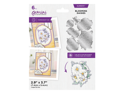 Gemini Elements Floral Decoupage Die - Blooming Daisies