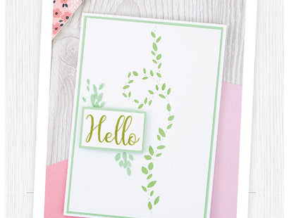 Gemini Confetti Border Elements Die - Laurel Leaves