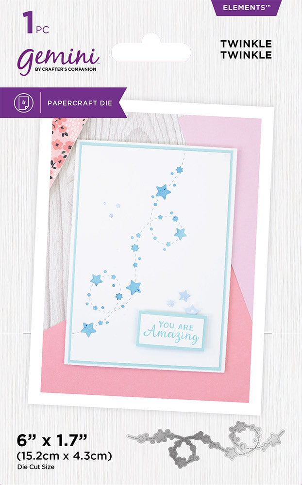 Gemini Confetti Border Elements Die - Twinkle Twinkle