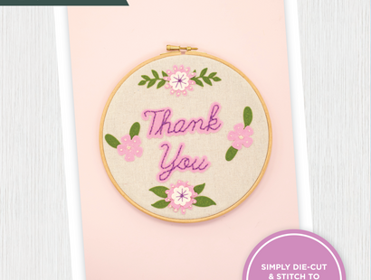 Gemini Cut ‘N’ Stitch Multi-Craft Die - Thank you