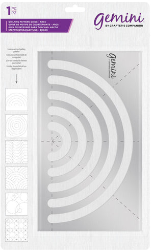 Gemini Quilting Pattern Guide - Arcs